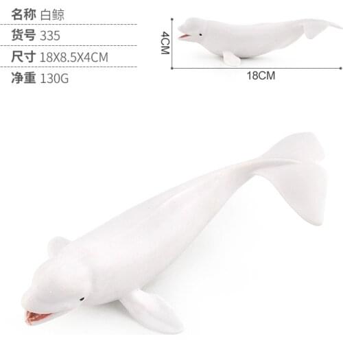Hot Ocean Sea Life Simulation Animal Model WHALE BELUGA Action Toys Figures Kids Educational Collection Model Birthday Xmas gift