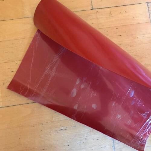 500 x 500mm width Silicone rubber sheet Thickness 1 1.5 2 3 4 mm thin board red color Rubber Sheet Mat