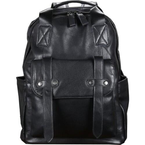 Women fashion backpacks male travel backpack mochilas school men genuine leather business large laptop bag shopping travel bags
