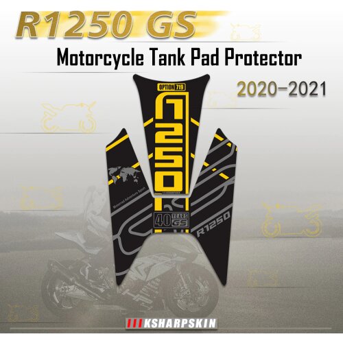 Motorcycle Waterproof Fuel Tank Stickers 3D Fish Bone Decoration Protection Decal Accessories For BMW R1250GS 2020-2021 R 1250GS