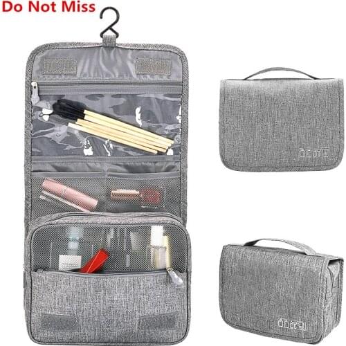 Do Not Miss New travel wash bag waterproof Foldable organizer Travel bag portable High capacity Storage cosmetic makeup bag