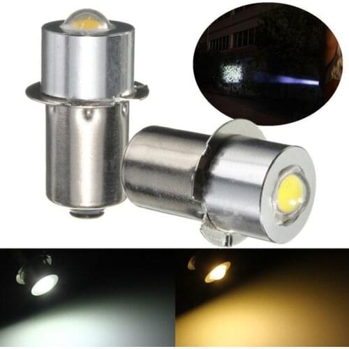 New P13.5S PR2 1W LED Flashlight For Interior Bike Torch Spot Lamp Bulb High Brightness 90Lumen DC3-18V Warm/Pure White