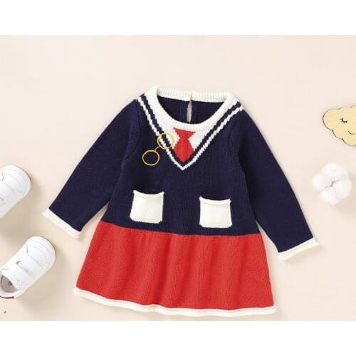 Baby Clothes 0-18m Autumn Long Sleeve Round Neck Newborn Bebes Girl Casual Dress One Piece A-Line Toddler Infant Outwear Dresses