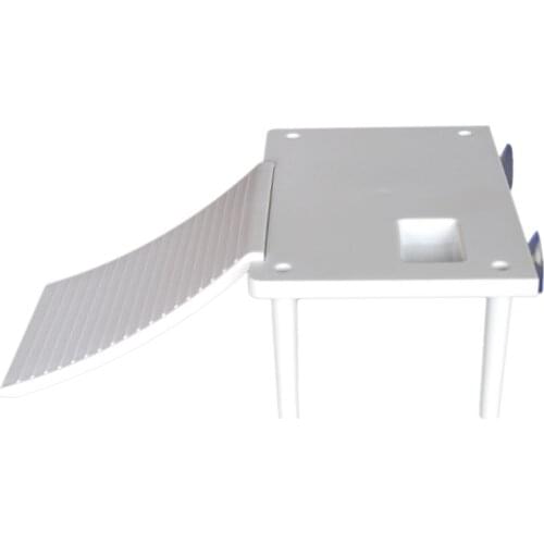 Plastic Turtle Basking Platform Reptile Ramp Ladder Climb Resting Terrace with 2PCS Suction Cups for Frogs