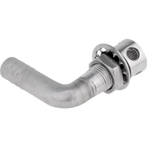 Durable 15mm/ 0.6'' 316 Stainless Steel 90° Bend Gas Fuel Tank Vent Through Hull Boat/Yacht Marine-grade 316 Stainless steel
