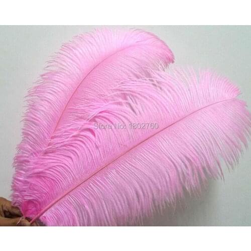 Manufacturers sell 100 pcs high quality pink ostrich feathers 24-26 inch 60-65 cm Wedding decoration