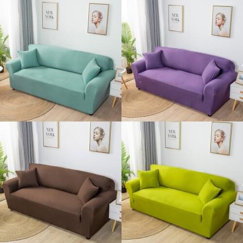 Stretch Slipcovers Elastic Stretch 3 seater Sofa Cover for Living Room Couch Cover Armchair Sofa Towel Single/Two/Three seat