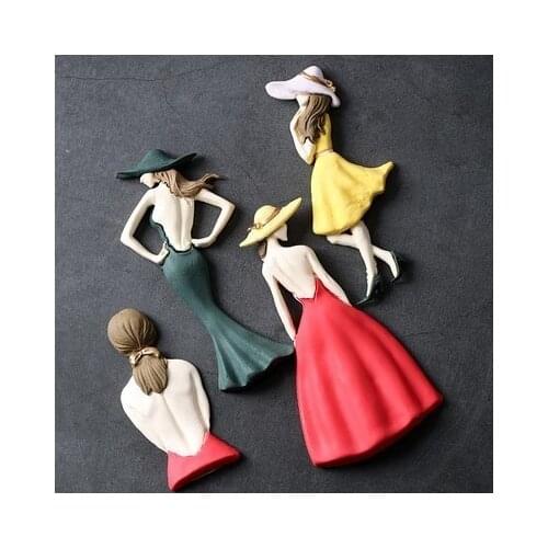 Sexy Girl Shape Silicone Mold For Cake Decoration Handmade Silicone Sugarcraft Fondant Molds Chocolate Form Kichen Baking Tools