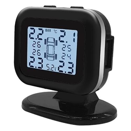 Car Tire Pressure Monitoring System TPMS Digital Display USB Charging Adjustable Screen C66