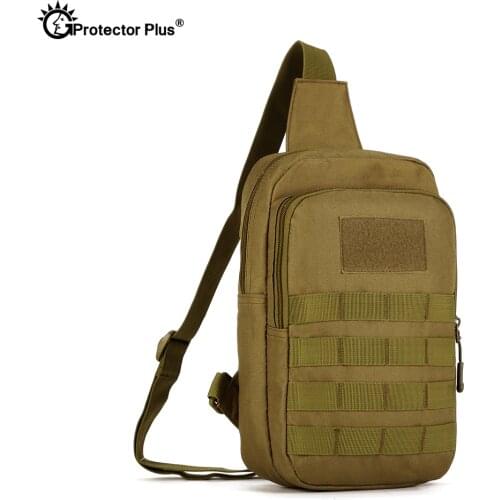 PROTECTOR PLUS Tactical Chest Bag 10 inches tablet PC Waterproof Military Outdoor Sports Messenger Cycling Camping Fishing Bag
