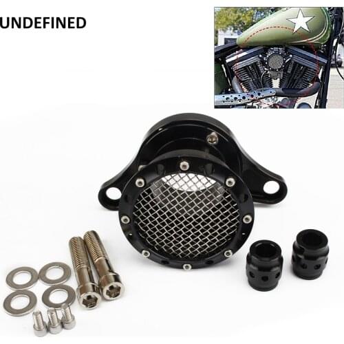 Motorcycle CNC Velocity Stack Air Cleaner Intake Filter Black Aluminum For Harley Sportster Iron 883 XL883 XL1200 72 48