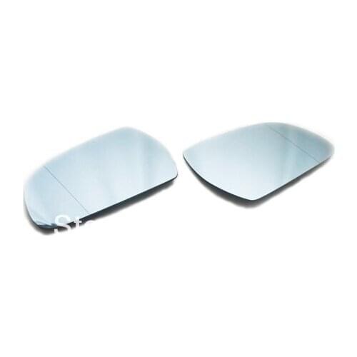 Facelifted Blue Tinted Aspherical Side Mirror Set For Audi A3 8P A4 B8