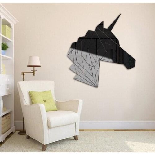 JM543 animal deer mirror acrylic wall stickers home kindergarten childrens home decoration decoration waterproof self-adhesive