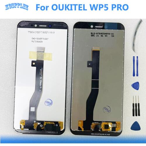 LCD Display and Touch Screen Digitizer Assembly 5.5 inch Original Oukitel WP5 Replacement for Oukitel WP5 Pro Phone lcd +Tools