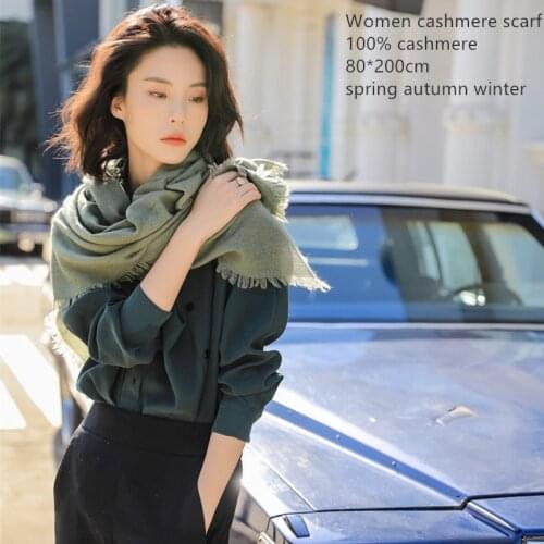 Naizaiga 100% cashmere solid Men long shawl fashion winter warm scarf Mother Female warm Scarf HCY19029