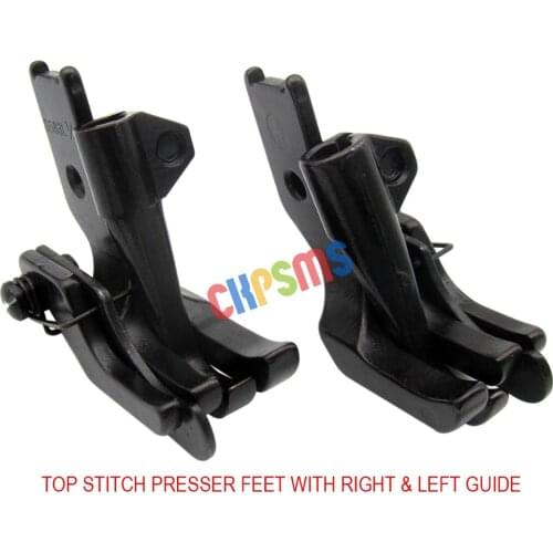 2 sets #S585(R+L) feet with L&R edge guide Fit For JUKI CONSEW SINGER BROTHER