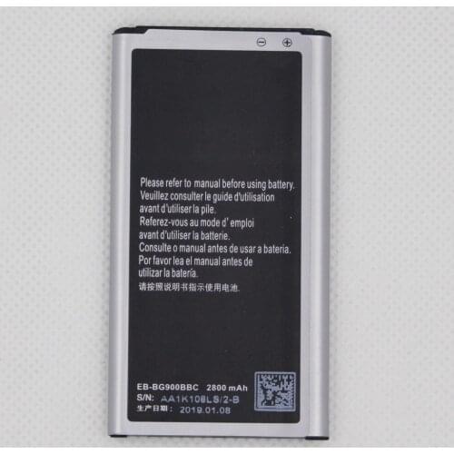 20pcs/lot For Samsung Battery EB-BG900BBE EB-BG900BBU EBBG900BBC GALAXY S5 SM-G900T T-MOBILE SM-G900 GT I9600 G900F 2800mAh