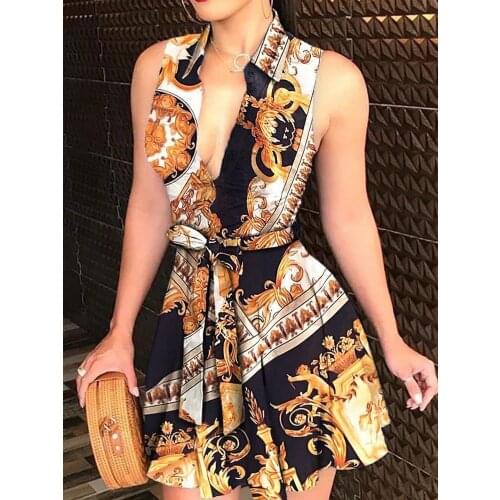 2021 Summer Vest Dress Party Dress Club Clothing Womens Sexy Long Top Sexy Mini Dress Shirt Fashion Printed Casual Wear New