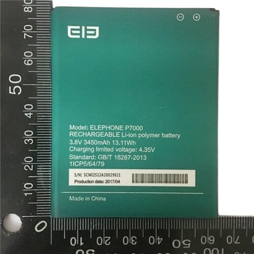 5pcs/lot Elephone P7000 Battery 3450mAh for 5.5inch P7000 Mobile Phone