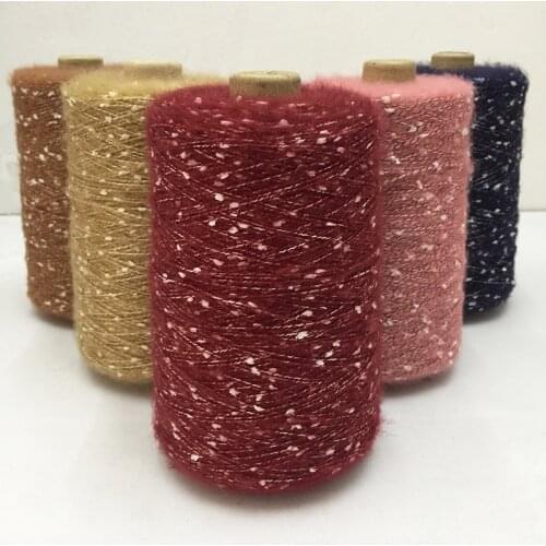 500g Snowflake Mohair Blended Yarn For Knitting Colored dots Mohair yarn Medium thickness Crochet thread Knit sweater shawl ZL49