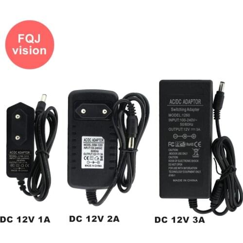 DC 12V 1A/2A/3A/5A/10A CCTV Camera System EU/AU/US/UK 5.5*2.1MM Power Supply Power Supply Adapter for AHD IP Security Cameras