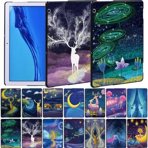 For Huawei MediaPad T5 10 10.1 Inch/MediaPad T3 8.0/T3 10 9.6 Inch Anti-Fall Hard Tablet Cover Case + Free Stylus