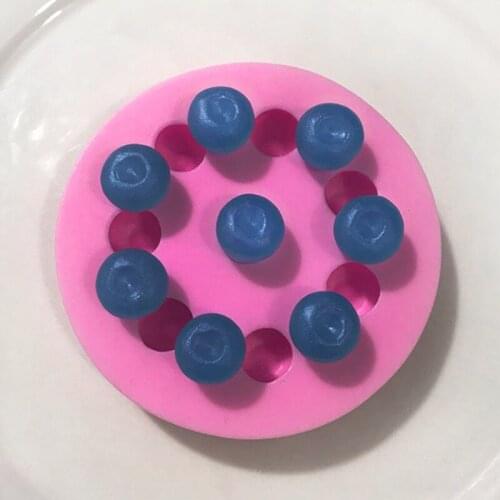 Blueberry Silicone Mold Decoration DIY Fondant Mold Sea World Polymer Clay Model XGY-139