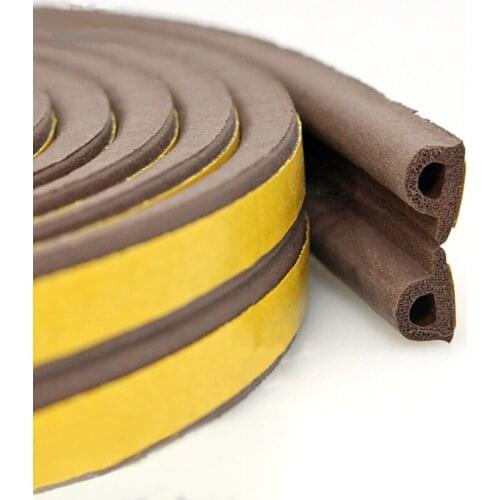 D/P/E/I-shape EPDM Weatherbar Soundproof Draft Self Adhesive Rubber Door Window Seal Strip