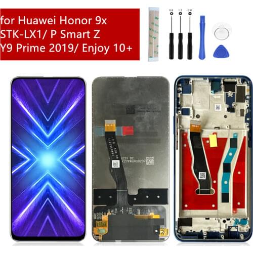 For Huawei Honor 9X LCD STK-LX1 P Smart Z touch screen digitizer assembly Y9 Prime 2019 enjoy 10+screen Replacement repair parts
