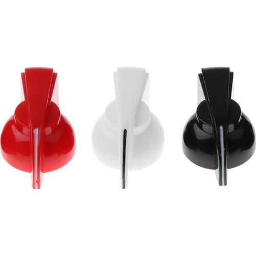 Guitar Potentiometer Pedal Knob 6mm Dia Threaded Shaft Screw Cap for Guitar Effects Knob