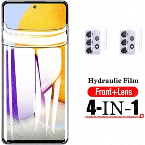 Hydrogel Film for Samsung 72 Case on for Galaxy A52 A42 A32 5G A12 A21S M31S M51 M62 M12 S20 NOTE20 S21 ULTRA PLUS lens GLASS