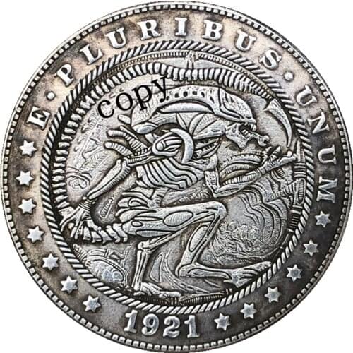 Hobo Nickel 1921-D USA Morgan Dollar COIN COPY Type 239