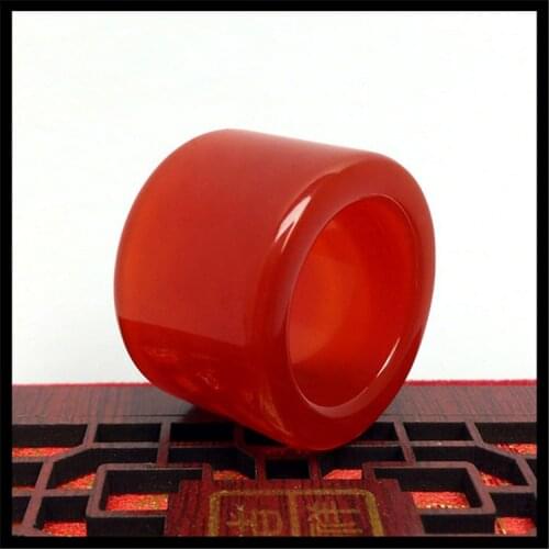 Natural red jade agate rings jewelry gemstone band ring jade stones for men jewellery rings luxury jewellery mens ring