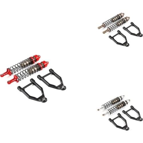 CNC 10mm Metal Front Shock Absorber Set for 1/5 Hpi Rovan KM Baja 5B Rofun Baha TRUCK RC CAR Toys PARTS