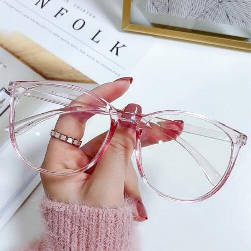 Round Fishing Sunglasses Transparent Computer Glasses Frame Women Men Anti Blue Light Eyewear Optical Spectacle Eyeglass