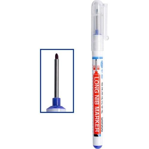 Long Head Markers Bathroom Woodworking Decoration Multi-purpose Deep Hole Marker Pens JS22