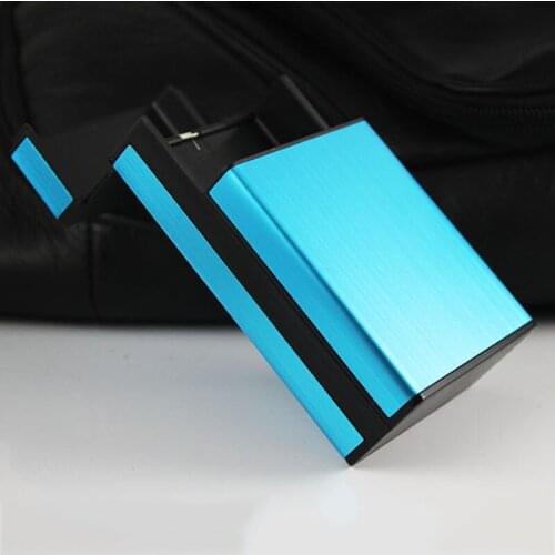Fashion Pipe Creative Personality Cigaret Case Slim Metal Cigarette Box Aluminum Gift Box Cigarette Holder Cigarette Case