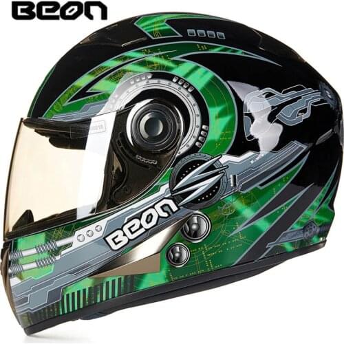 BEON B500 Motorcycle Full Face Helmets ECE Man Woman Casco Motorbike Racing Certification Helmets Moto Casque Helmet