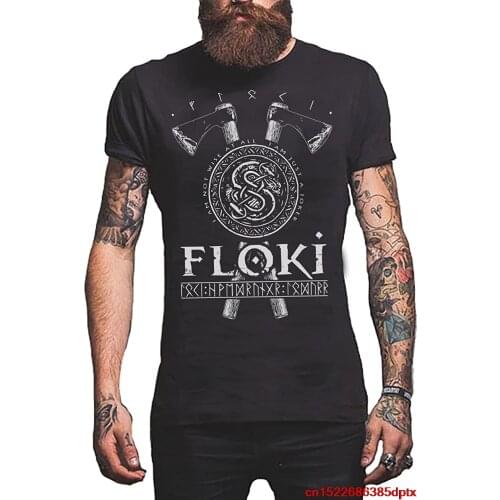 Floki - Loki Viking T-Shirt Norse Gods Mens Shirt Screen Printed