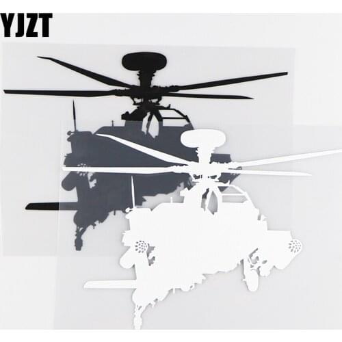 YJZT 15.5X11CM Personality Car sticker Aircraft Bomb War Raid Fighter Vinyl Decal Car Window Decor Black / Silver 10A-0262