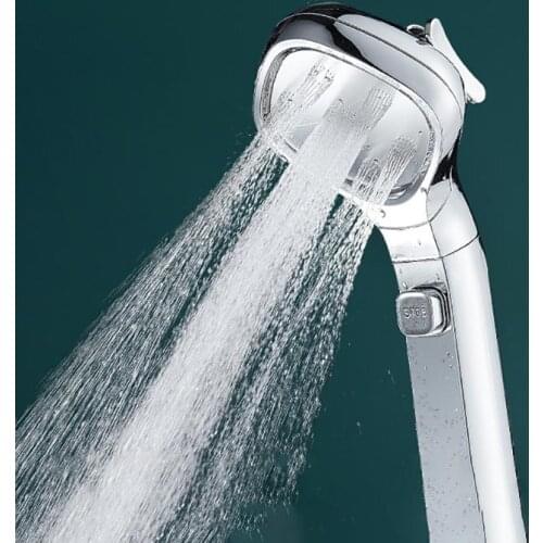 Four-Speed Adjustable Hand-Held Pressurized Water Stop Shower Nozzle Matte Spray Gun Gear Sprayer Bathroom Accessories