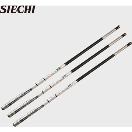 NEW Ultralight SuperHard 2.7M3.6/4.5/5.4/6.3/7.2 Meters Stream Hand Pole Carbon Fiber Casting Telescopic Fishing Rods Fish Tackl