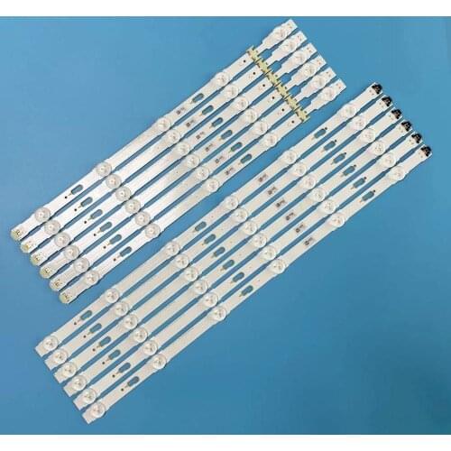 New Kit 12pcs LED strip for samsung UE48JU6000 BN96-34793A BN96-34794A S_5U75_48_FL_R6 S_5U75_48_FL_L5 LM41-00121G LM41-00121H