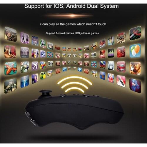 Virtual Reality 3D VR Glasses Gamepad Game Joystick Bluetooth Remote Controller for Android iPhone IOS Smartphone Phone