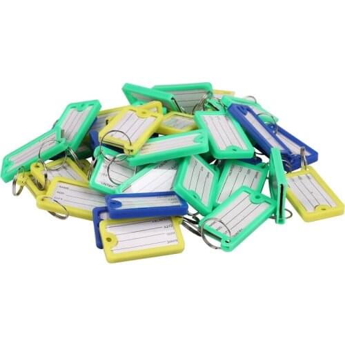 50 x plastic key tag identification tag