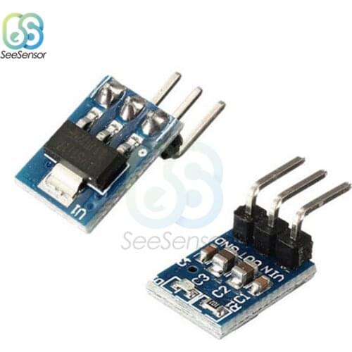5Pcs 5V to 3.3V DC-DC Step Down Power Supply Buck Module AMS1117 800MA DC 4.2V-10V