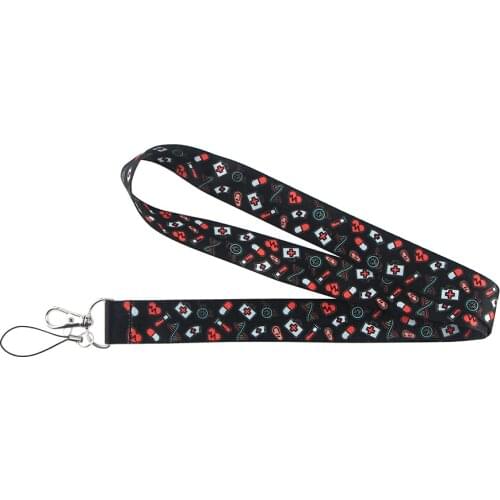 Ransitute R1333 Medical Supplies Key Chain Lanyard Gifts For Doctors Nurse Volunteers Friends Phone USB Badge Holder Necklace