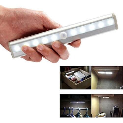 Closet Light, USB Rechargeable Motion Sensing LED Night Light Stick-on Anywhere LED Light Bar for Hallway, Closet, Attics,Drawer