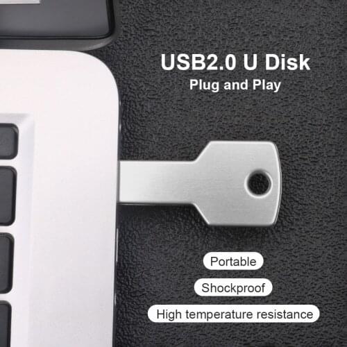 U Disk Disk Memoria Cel Usb Stick Gift Metal USB 2.0 Flash Drive 16GB 32GB 64GB USB Pendrive Key Thumb Drive