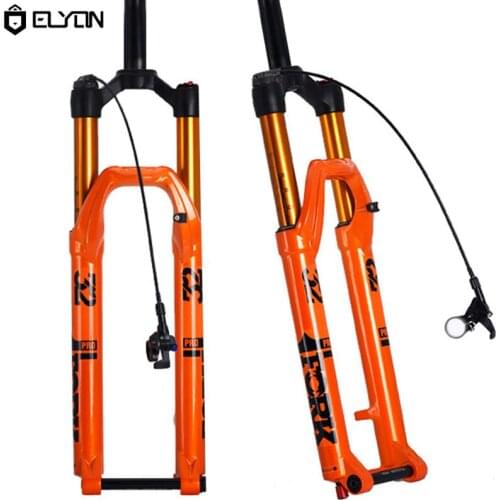 ELYON Mountain Bicycle Suspension Fork 29/27.5 Inch Damping Rebound Shock Fork MTB Bike Magnesium Alloy Front Fork 100*15mm Axle
